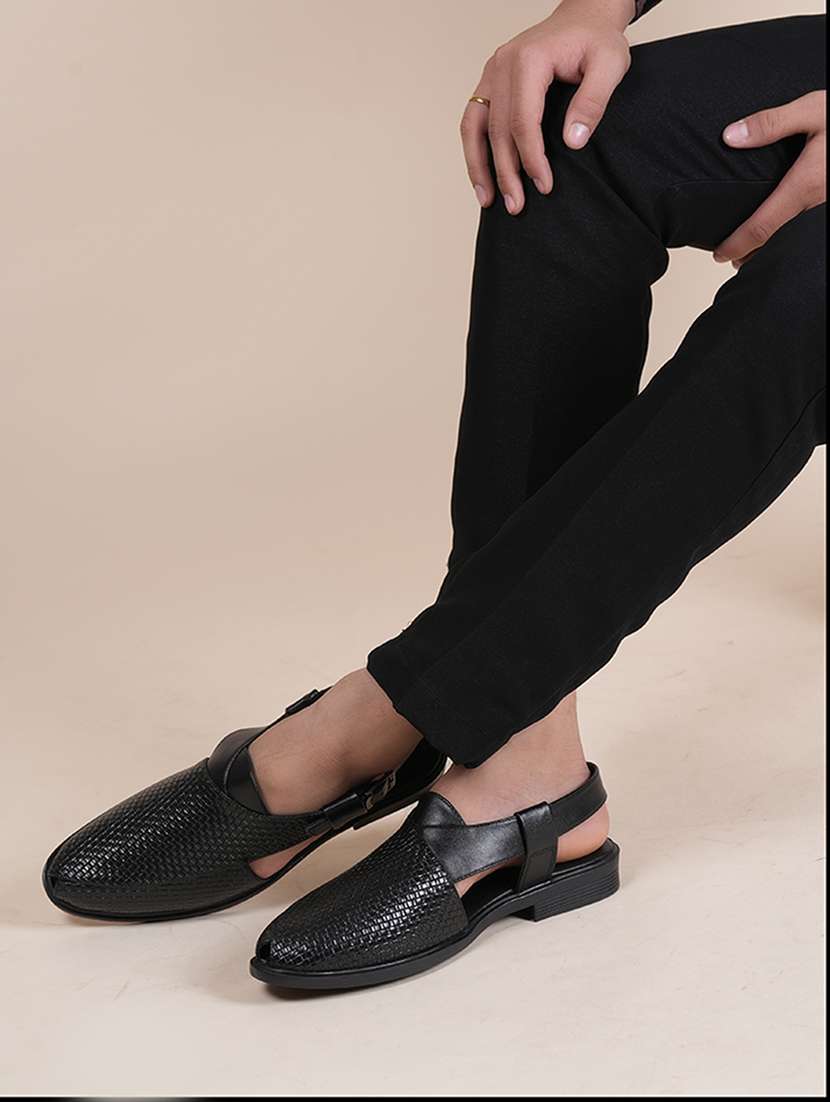 men textured back strap sandal - 22341399 -  Standard Image - 2