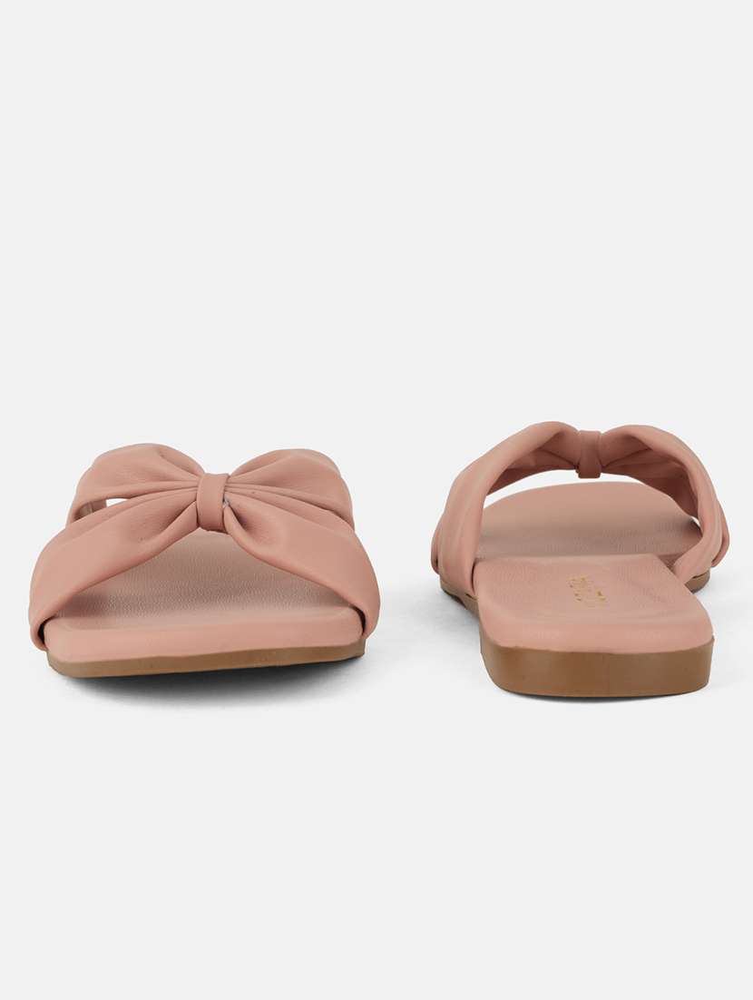 women solid slip on flat sandal - 22341464 -  Standard Image - 2