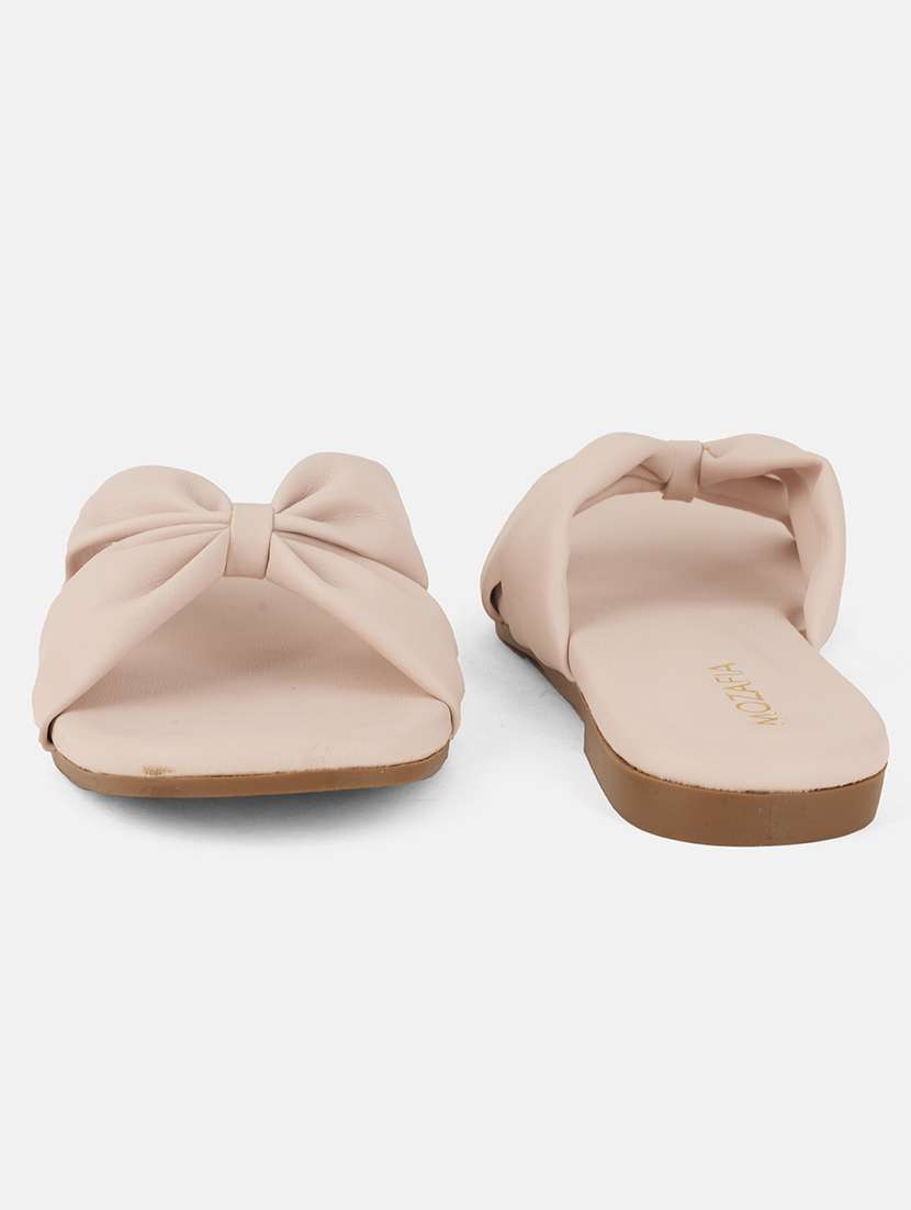 women solid slip on flat sandal - 22341465 -  Standard Image - 2