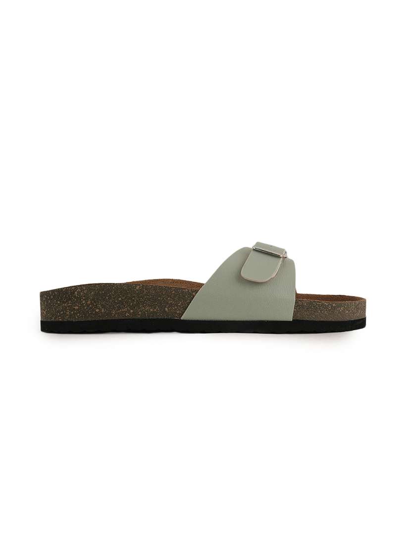 women solid slip on flat sandal - 22341481 -  Standard Image - 2
