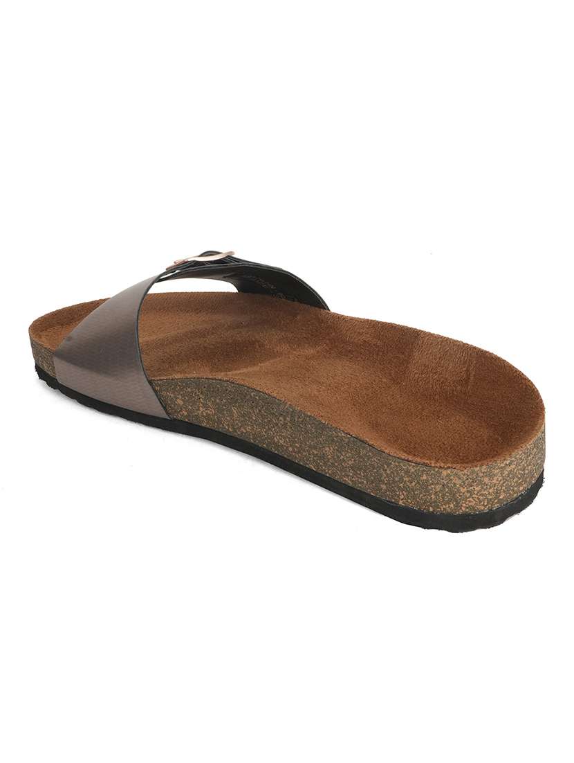 women solid slip on flat sandal - 22341491 -  Standard Image - 2