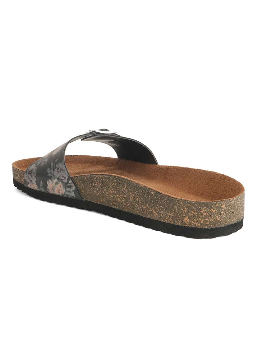 Women Printed Slip On Flat Sandal - 22341493 -  Standard Image - 2