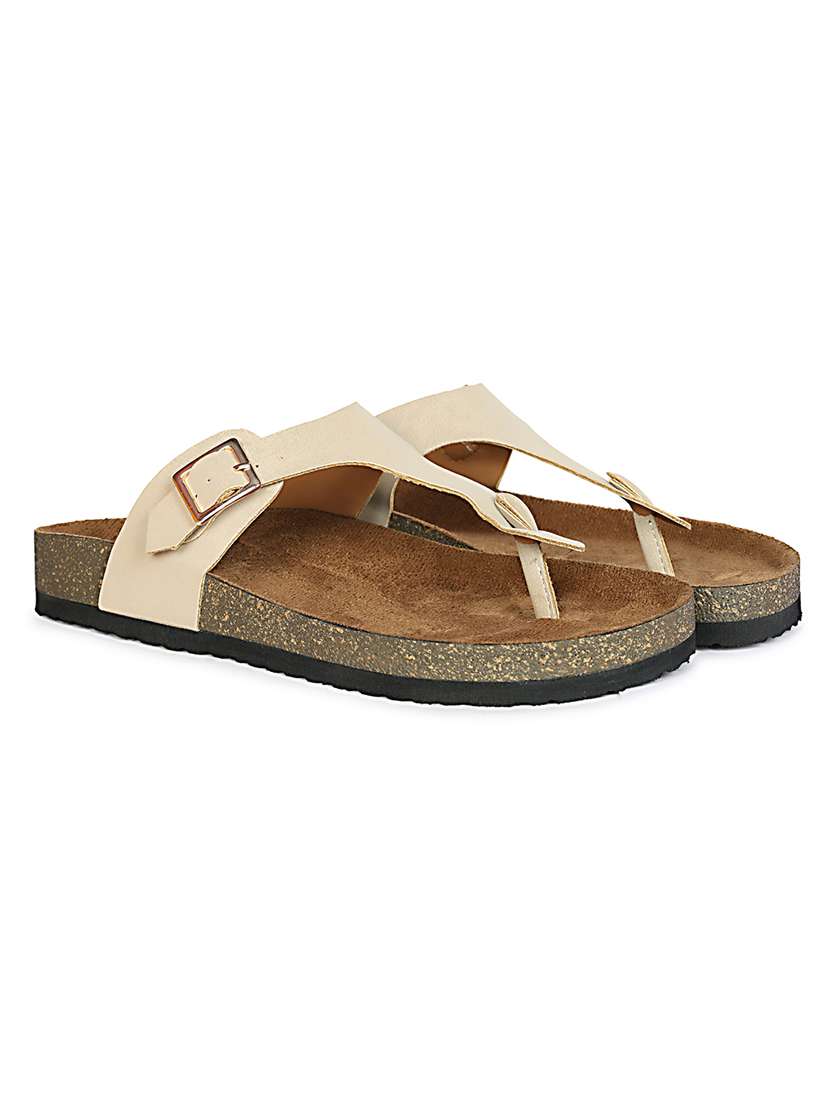 women solid slip on flat sandal - 22341500 -  Standard Image - 2