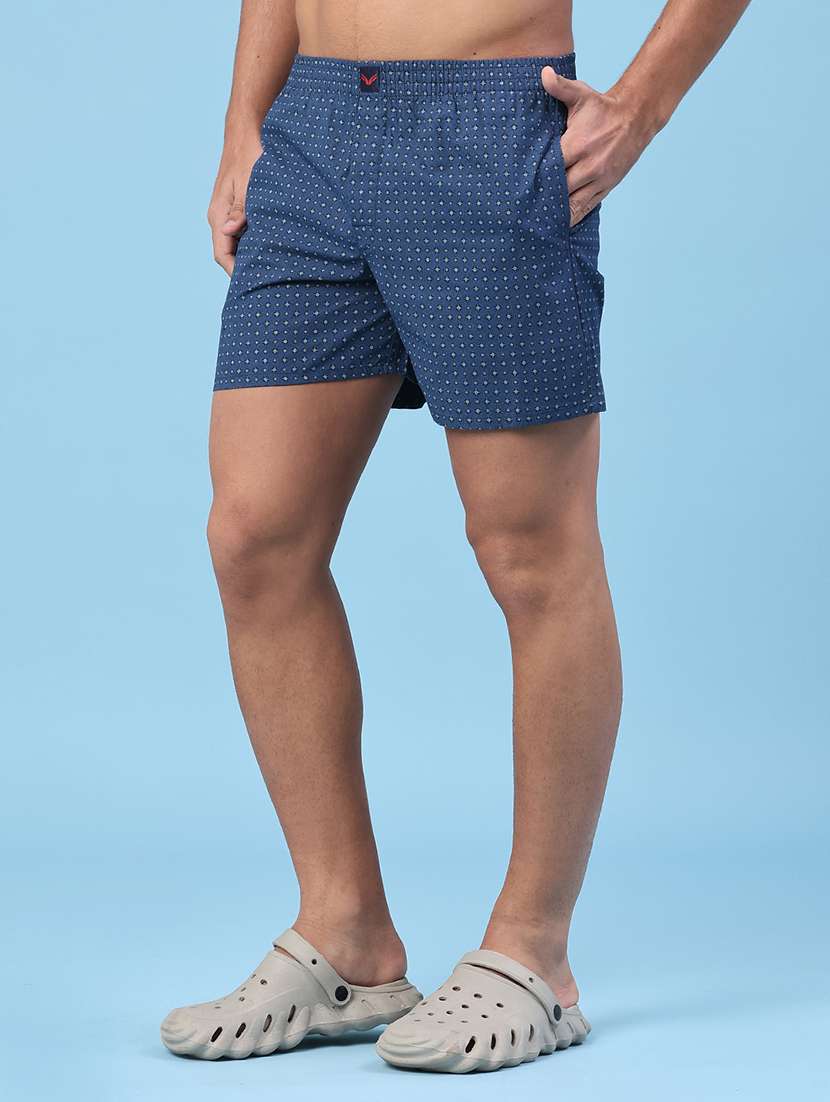 men printed mid rise loungewear boxer - 22341581 -  Standard Image - 2