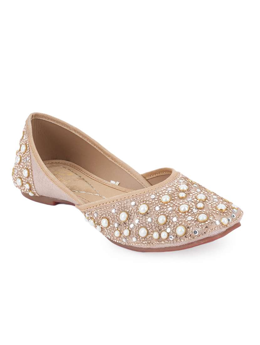 women embellished slip on mojari - 22342025 -  Standard Image - 2