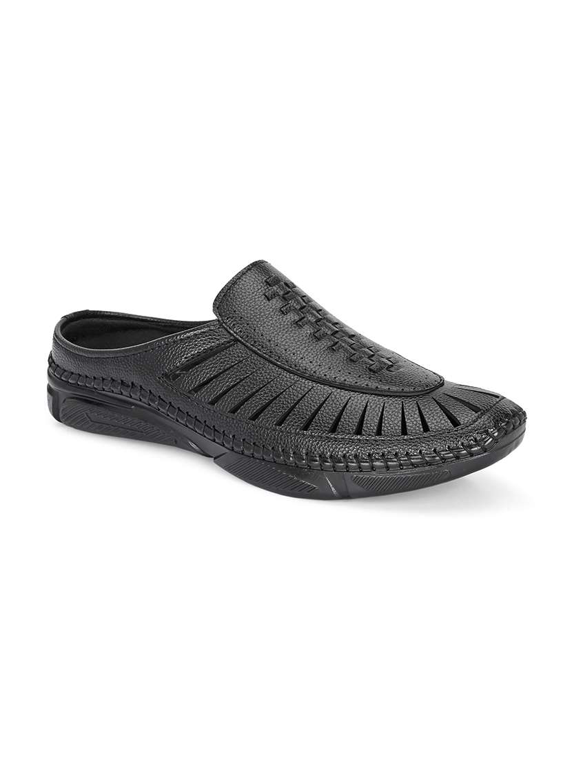 men textured slip on sandal - 22342127 -  Standard Image - 2