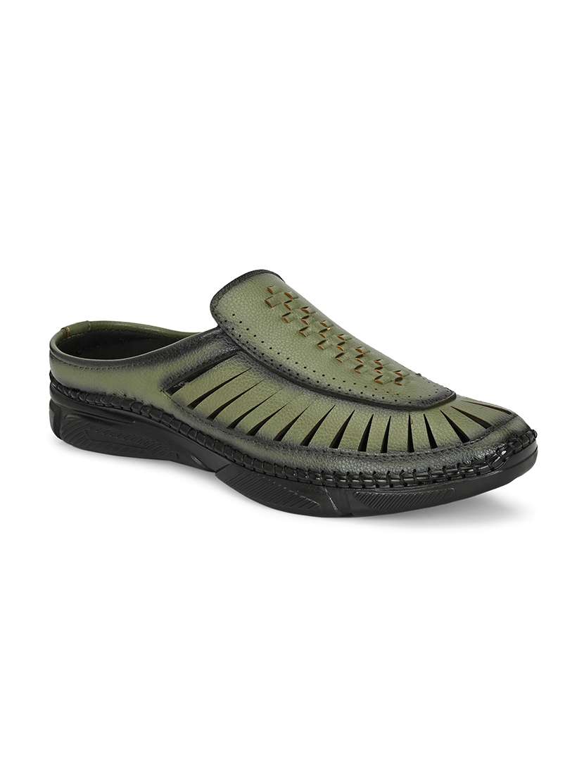 men textured slip on sandal - 22342129 -  Standard Image - 2