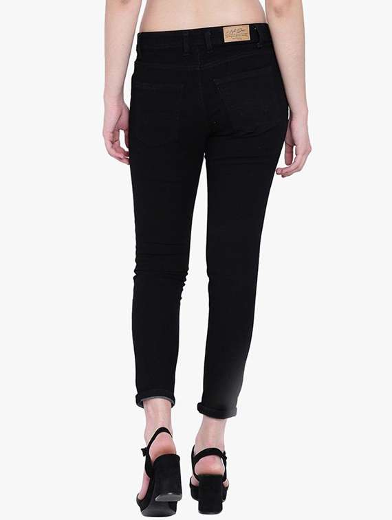 women solid mid rise skinny fit jean - 22342343 -  Standard Image - 2