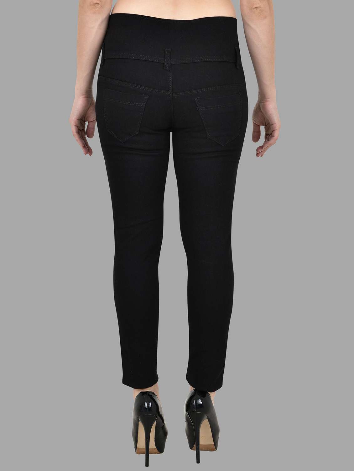 women solid mid rise slim fit jeans - 22342473 -  Standard Image - 2