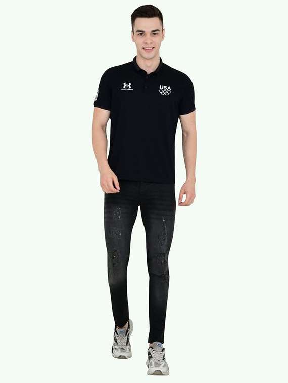 men distress mid rise full length jeans - 22342809 -  Standard Image - 2