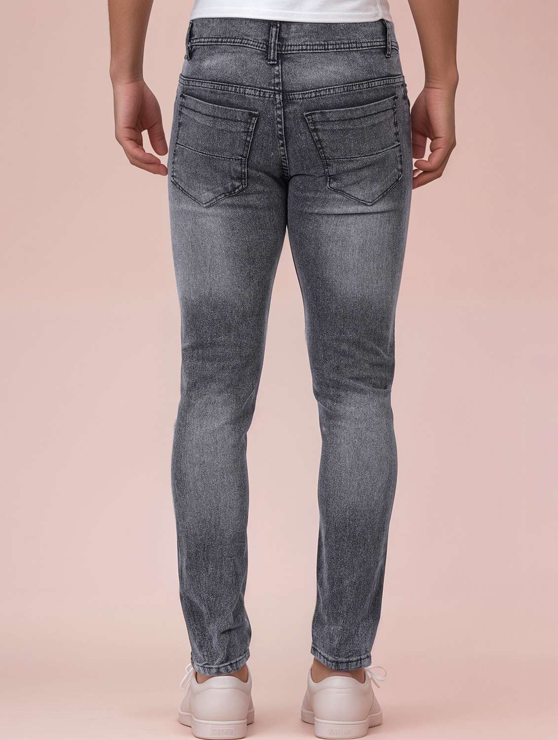 men washed mid rise full length slim fit jeans - 22342835 -  Standard Image - 2