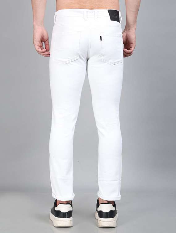 men plain mid rise full length jeans - 22342986 -  Standard Image - 2