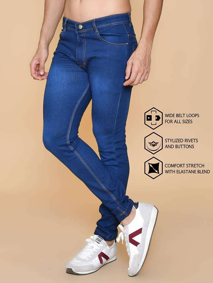 men washed mid rise full length jeans - 22343092 -  Standard Image - 2