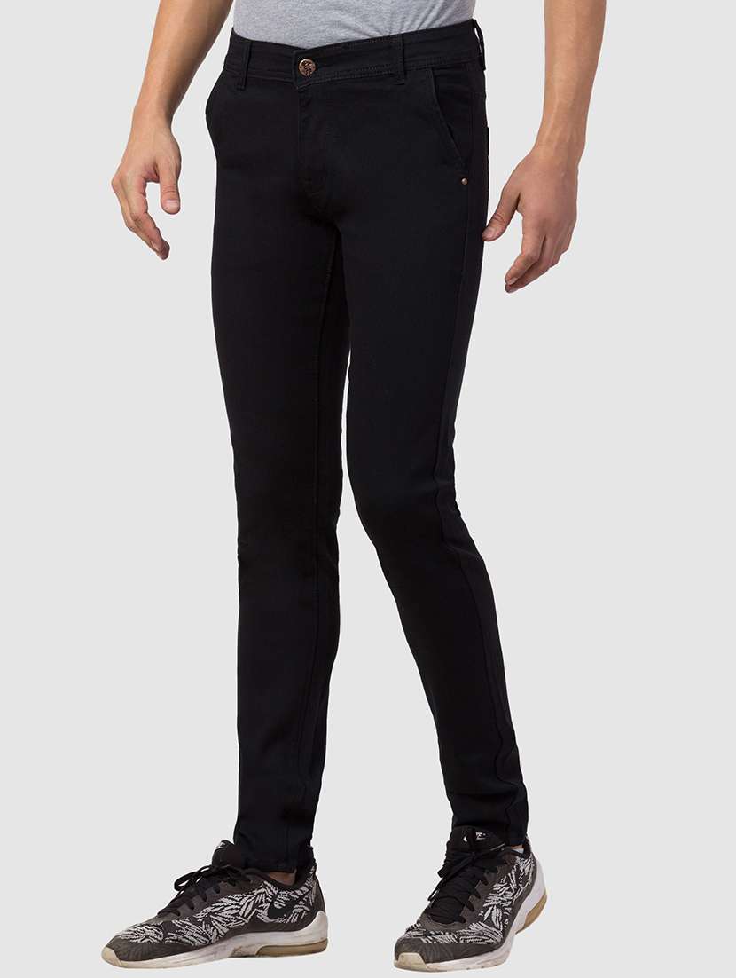 men plain mid rise full length jeans - 22343107 -  Standard Image - 2