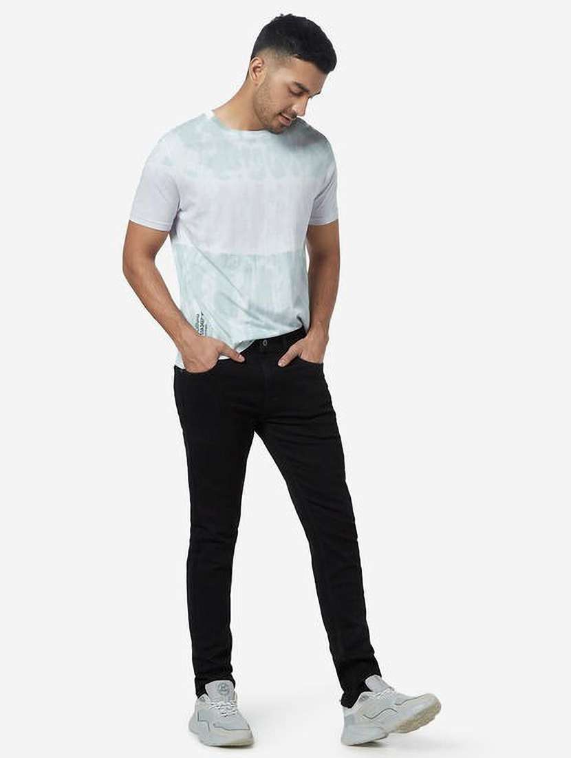 men plain mid rise full length jeans - 22343113 -  Standard Image - 2