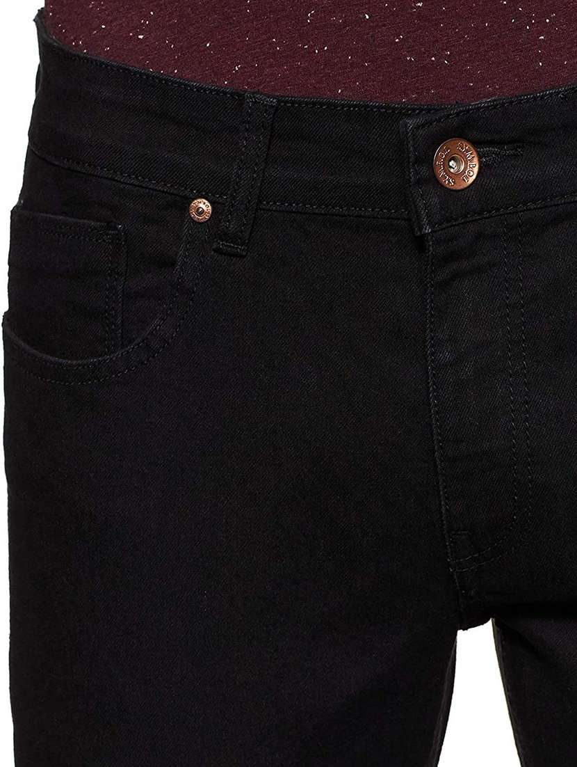 men plain mid rise full length jeans - 22343324 -  Standard Image - 2