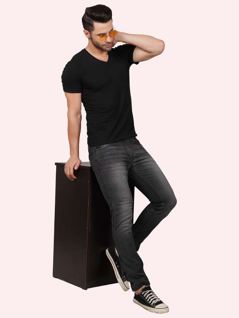 men washed mid rise full length jeans - 22343374 -  Standard Image - 2