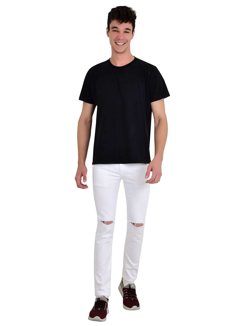 men slash knee mid rise full length jeans - 22343579 -  Standard Image - 2