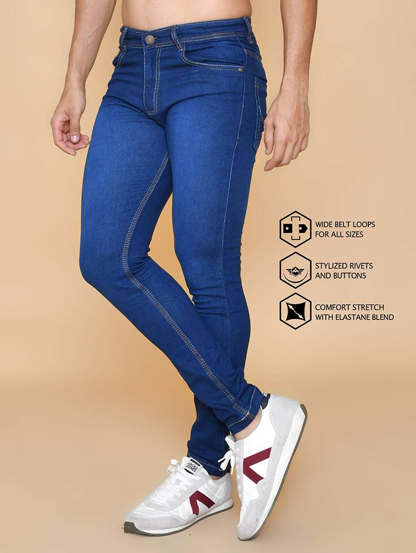 men washed mid rise full length jeans - 22343656 -  Standard Image - 2