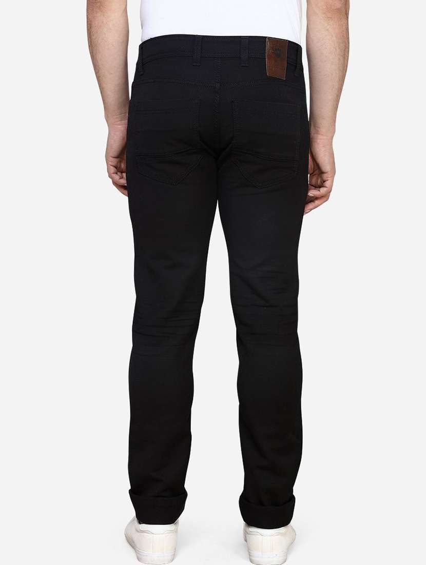 men plain mid rise full length jeans - 22343747 -  Standard Image - 2