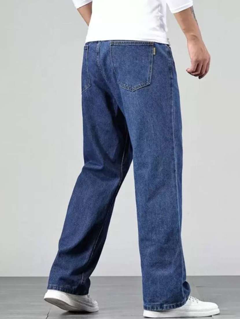 men plain mid rise full length denim jeans - 22343959 -  Standard Image - 2