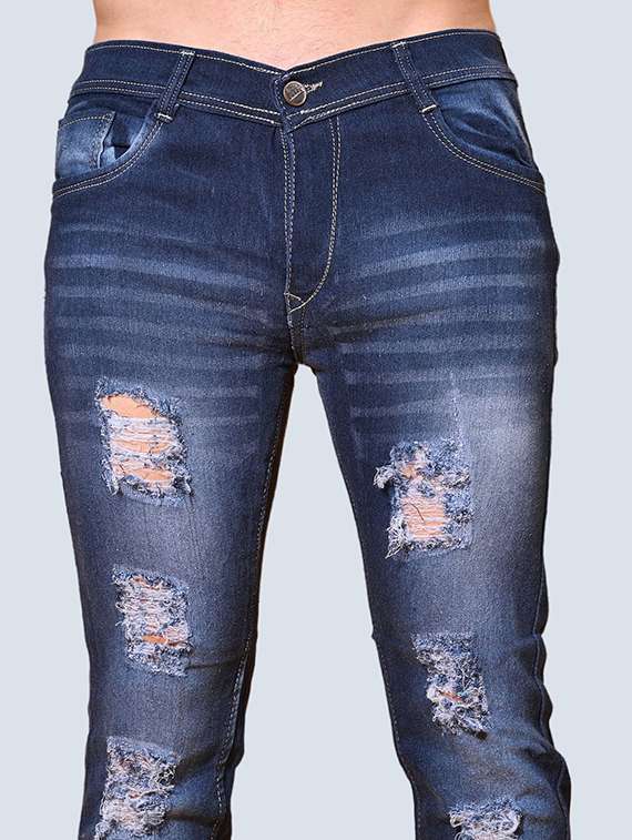 men distress mid rise full length jeans - 22344071 -  Standard Image - 2