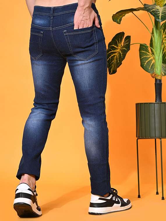 men distress mid rise full length slim fit jeans - 22344073 -  Standard Image - 2