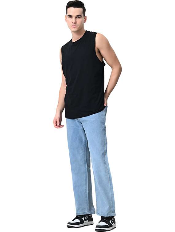 men plain mid rise full length jeans - 22344266 -  Standard Image - 2