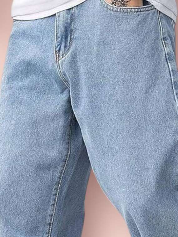 men plain mid rise full length jeans - 22344282 -  Standard Image - 2