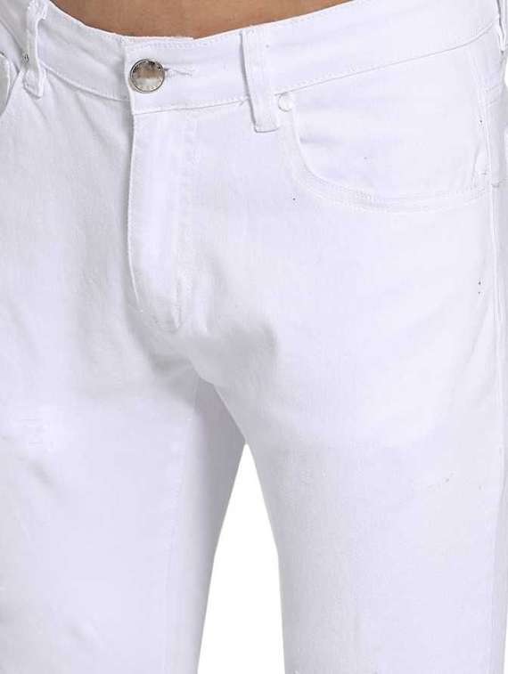 men slash knee mid rise full length jeans - 22344384 -  Standard Image - 2