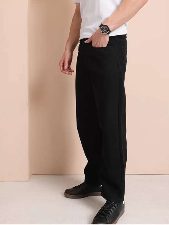 men plain mid rise full length denim jeans - 22344526 -  Standard Image - 2