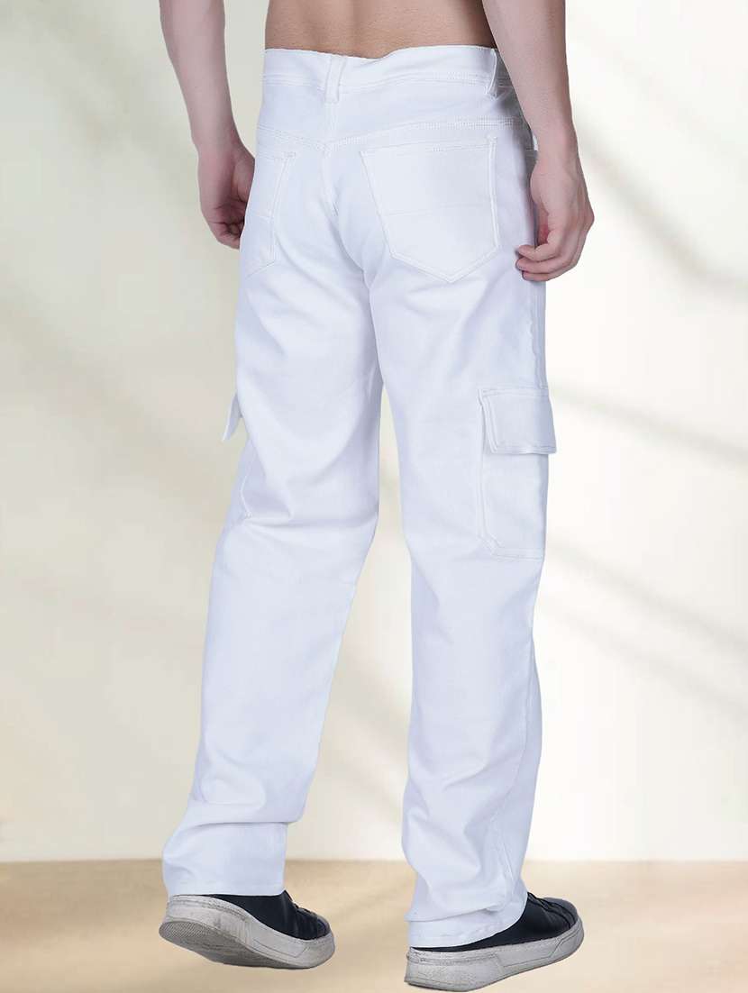 men solid mid rise relaxed fit cargo - 22344686 -  Standard Image - 2