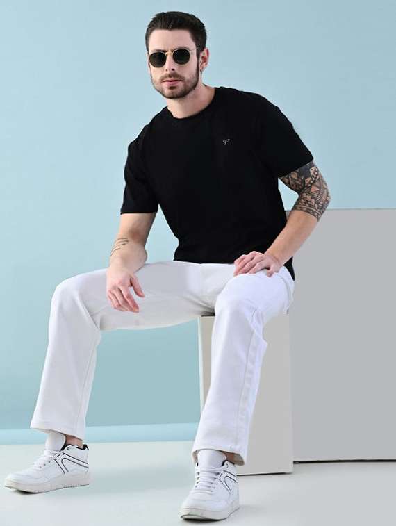 men plain mid rise full length jeans - 22344732 -  Standard Image - 2