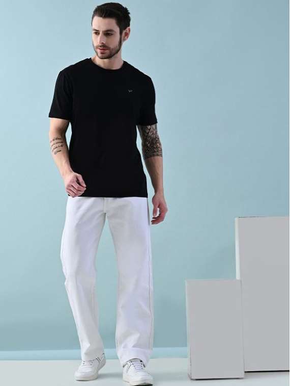 men plain mid rise full length jeans - 22344765 -  Standard Image - 2