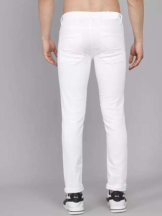 men plain mid rise full length jeans - 22344812 -  Standard Image - 2