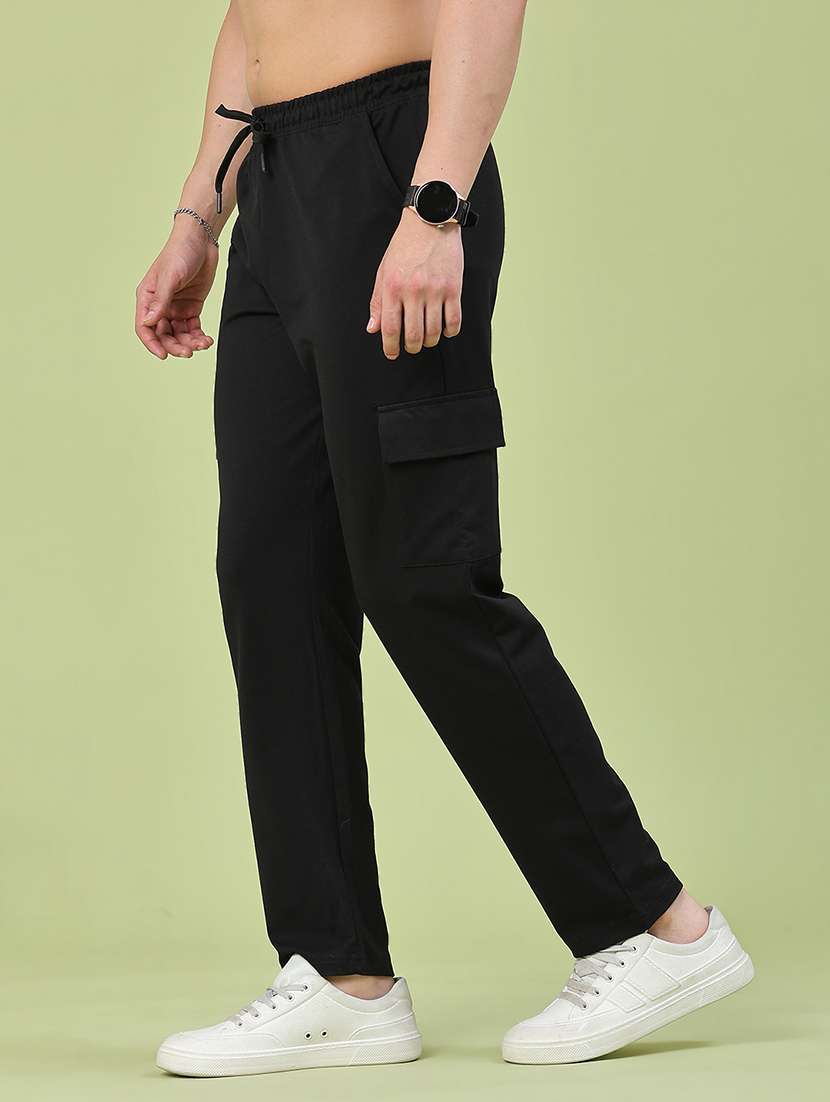 men solid mid rise cargo pant - 22345120 -  Standard Image - 2