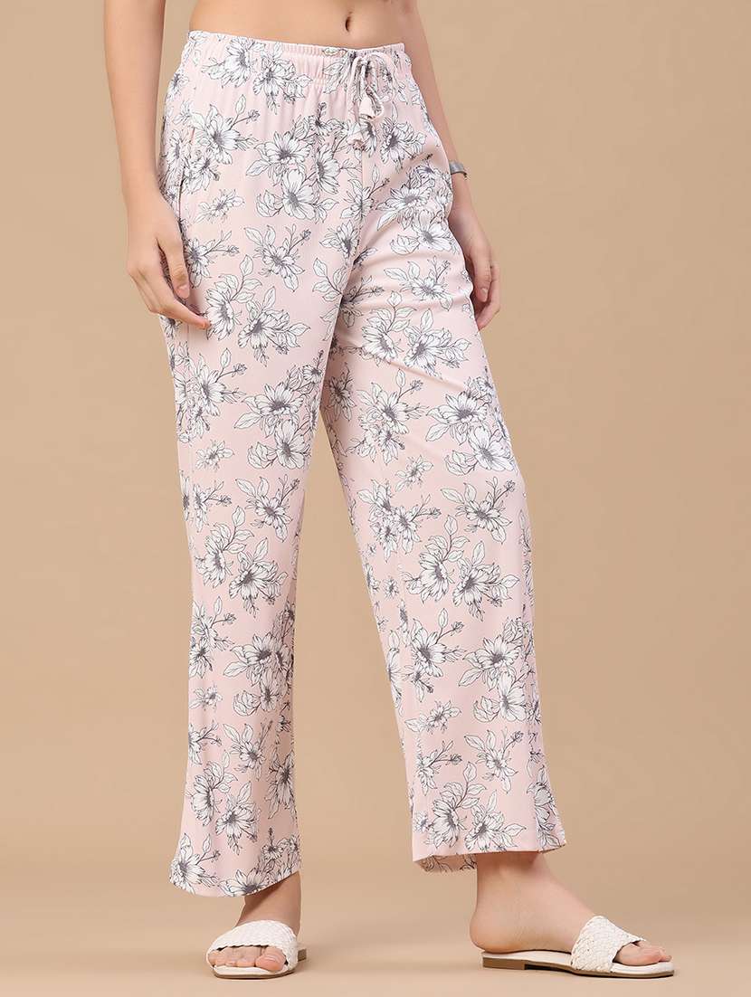 Women Printed Mid Rise Straight Fit Trouser - 22345150 -  Standard Image - 2