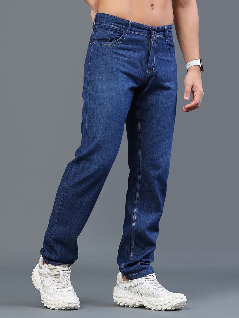 men washed mid rise full length tapered jeans - 22345613 -  Standard Image - 2