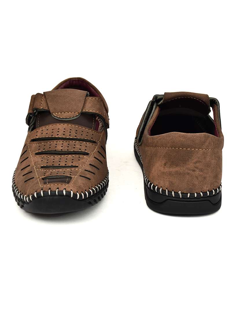 men solid close back sandal - 22345767 -  Standard Image - 2