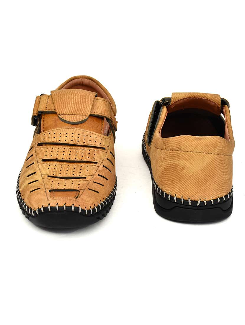 men solid close back sandal - 22345769 -  Standard Image - 2