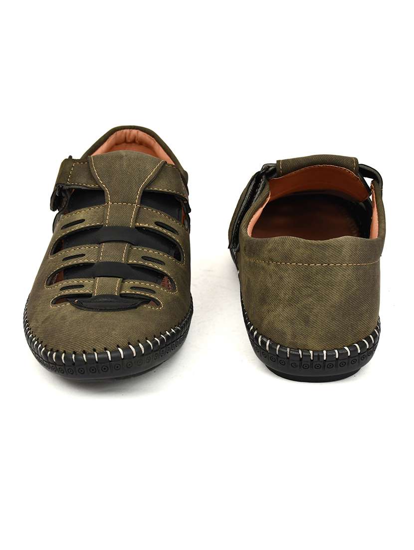 men solid close back sandal - 22345772 -  Standard Image - 2