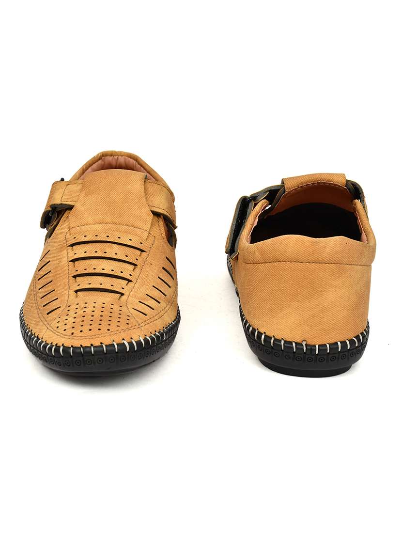 men solid close back sandal - 22345777 -  Standard Image - 2