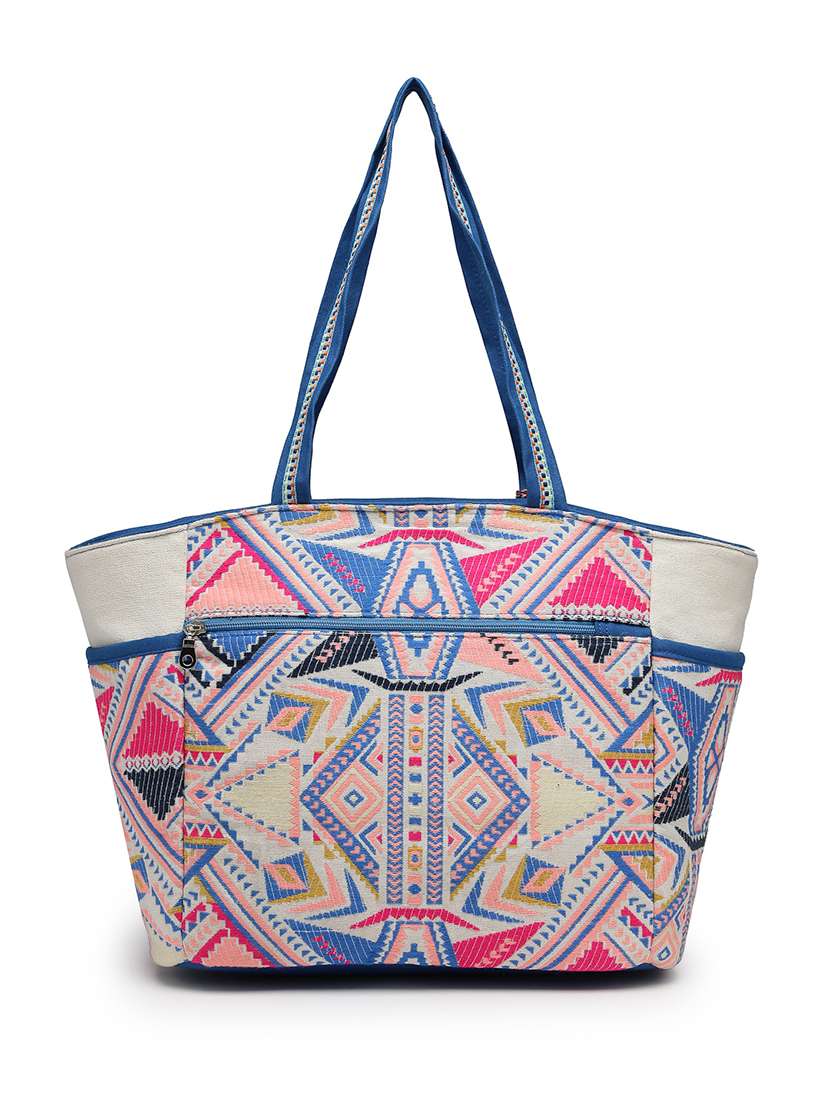 women embroidered boho style tote bag