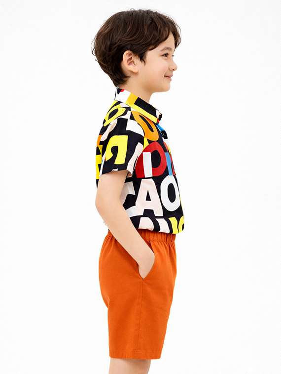 boys printed shirt and shorts set - 22345947 -  Standard Image - 2