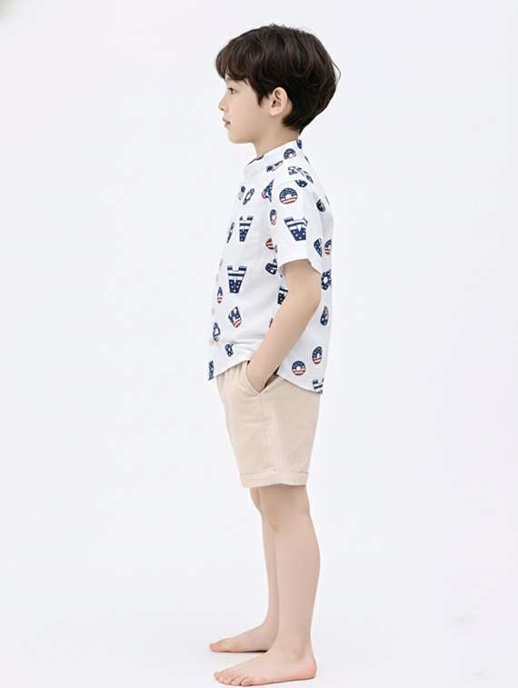 boys printed shirt and shorts set - 22345963 -  Standard Image - 2