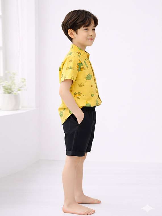 boys printed shirt and shorts set - 22345969 -  Standard Image - 2