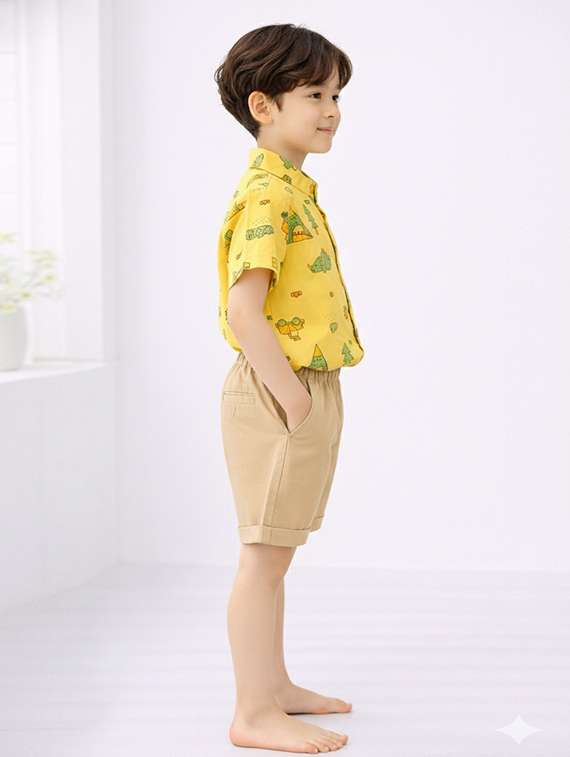 boys printed shirt and shorts set - 22345971 -  Standard Image - 2