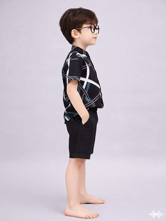 boys printed shirt and shorts set - 22345989 -  Standard Image - 2