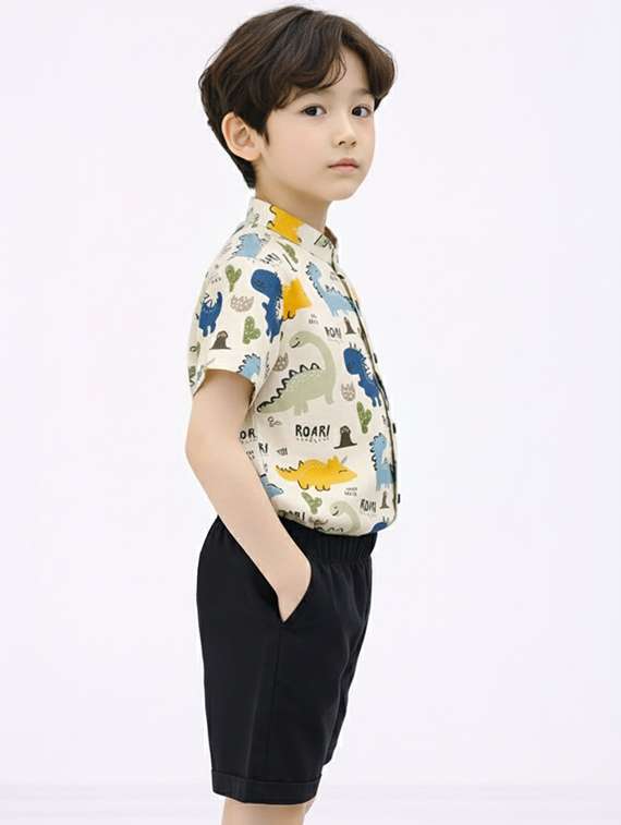 boys printed shirt and shorts set - 22345999 -  Standard Image - 2