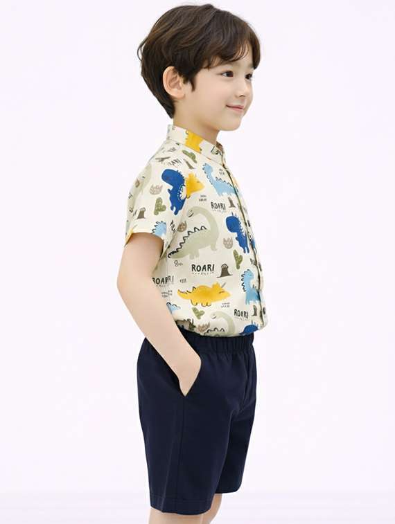 boys printed shirt and shorts set - 22346000 -  Standard Image - 2